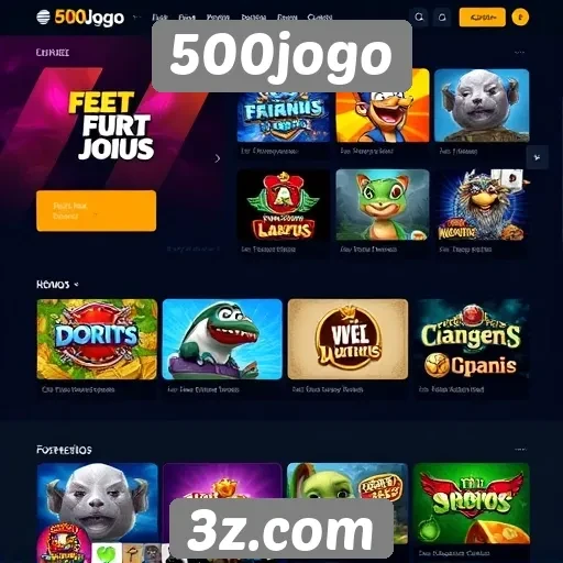 Navegação e usabilidade do site 500jogo